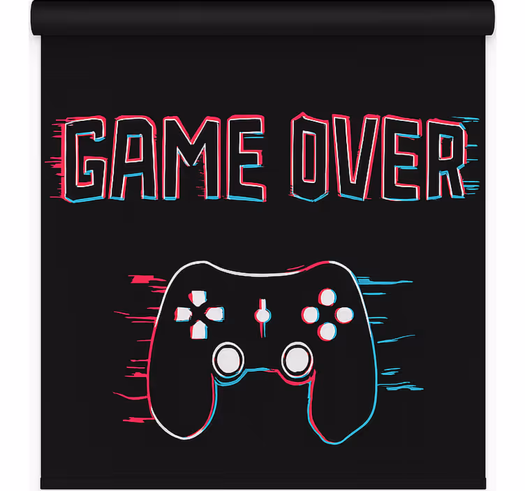 Pολό στόρι για φορητό υπολογιστή game over - TenStickers
