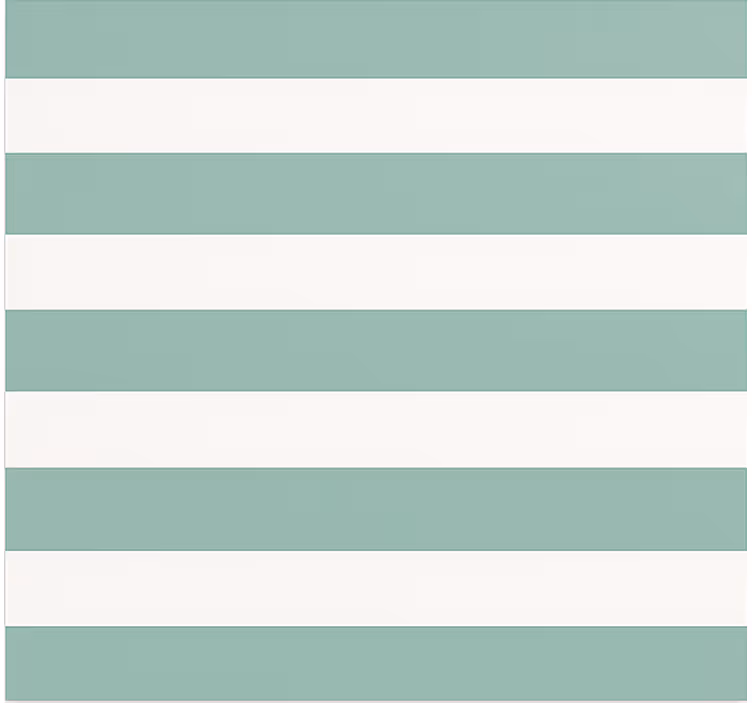 Pολό στην τραπεζαρία γαλαζοπράσινο ριγέ - TenStickers