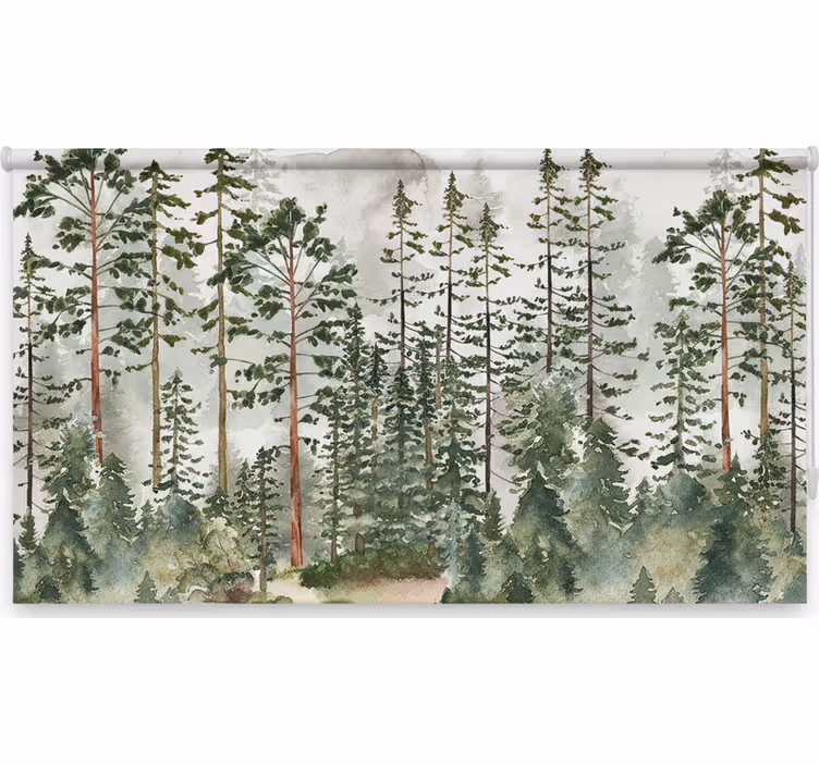 Ρολό στόρι με δέντρα για βρεφικό δωμάτιο - TenStickers