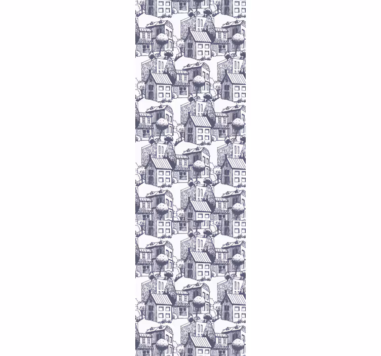 Ρολό στόρι μοντέρνο με σχέδιο πόλης vintage - TenStickers