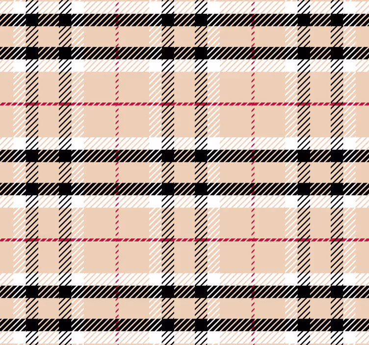Ροζ ρολό κουρτίνας σε ταρτάν "burberry" - TenStickers