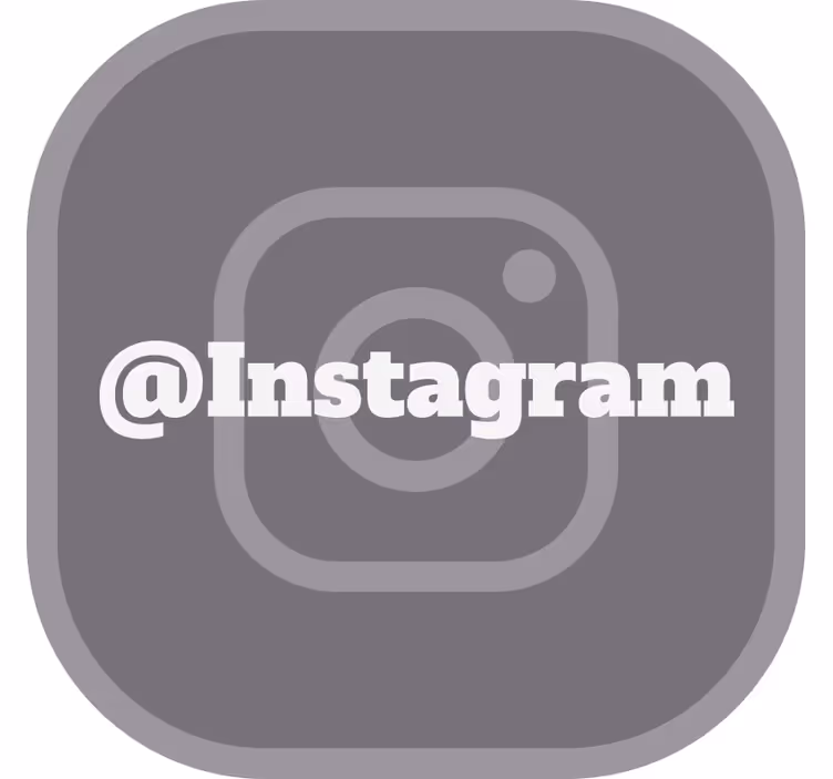 Γκρι ρολό κουρτίνας για το instagram σας - TenStickers