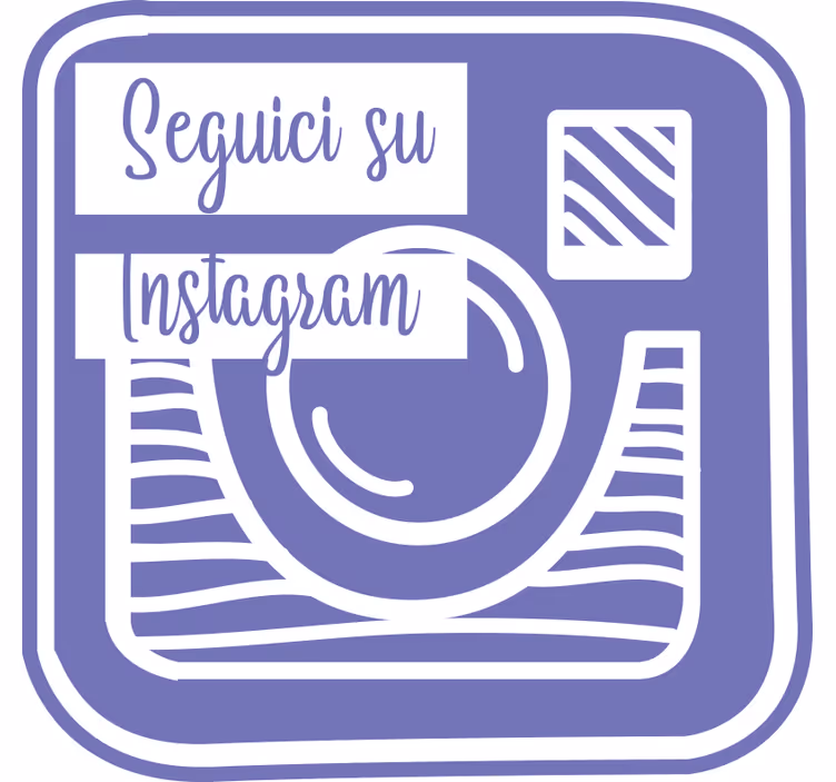 Μωβ ρολό κουρτίνας η διαφήμισή μας στο instagram - TenStickers