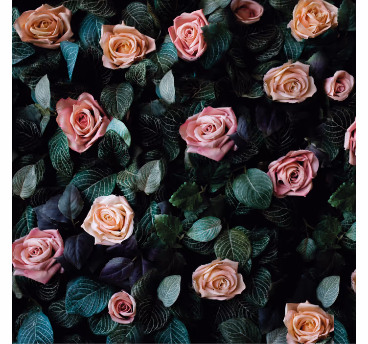 Ρολό κουρτίνα για σαλόνι με κόκκινα τριαντάφυλλα - TenStickers