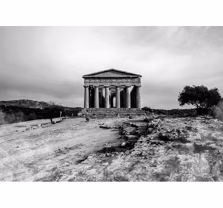 Ρολό κουρτίνα για σαλόνι Κοιλάδα των Ναών Σικελία - TenStickers
