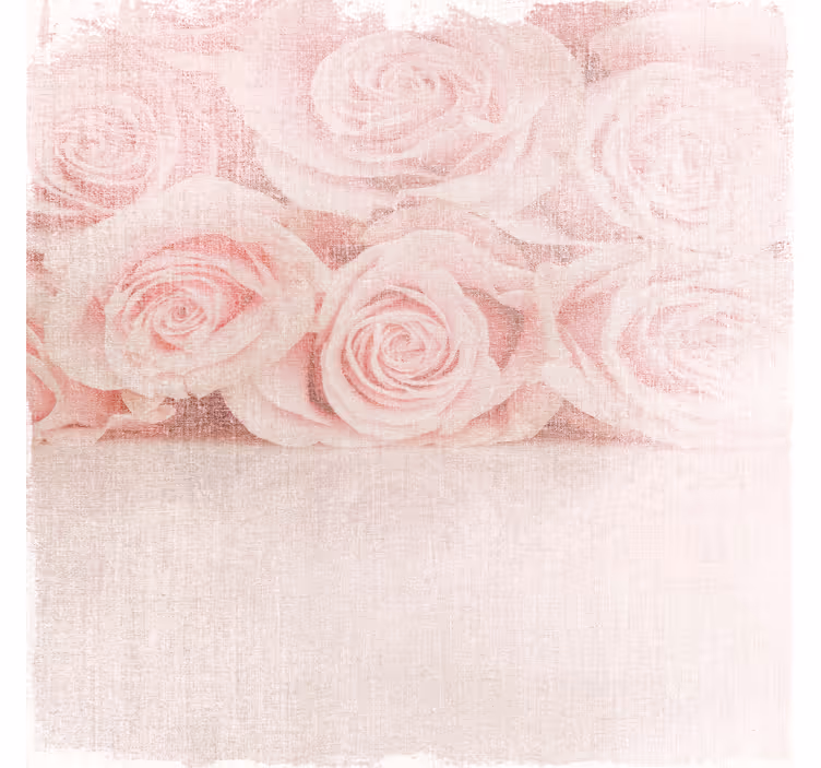 Πολό κουρτίνα για σαλόνι ροζ τριαντάφυλλα shabby chic - TenStickers