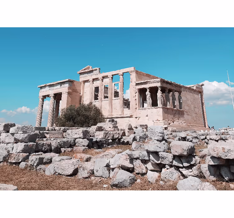 Ρολό για την κρεβατοκάμαρα με σχέδιο Ακρόπολης Ελλάδας - TenStickers