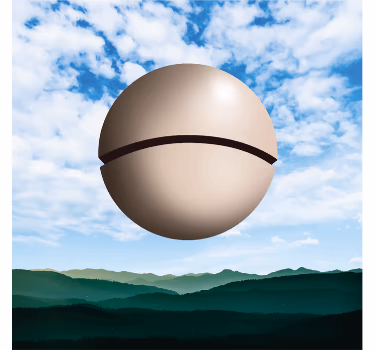 Ρολό κουρτίνα για σαλόνι σφαίρα magritte - TenStickers