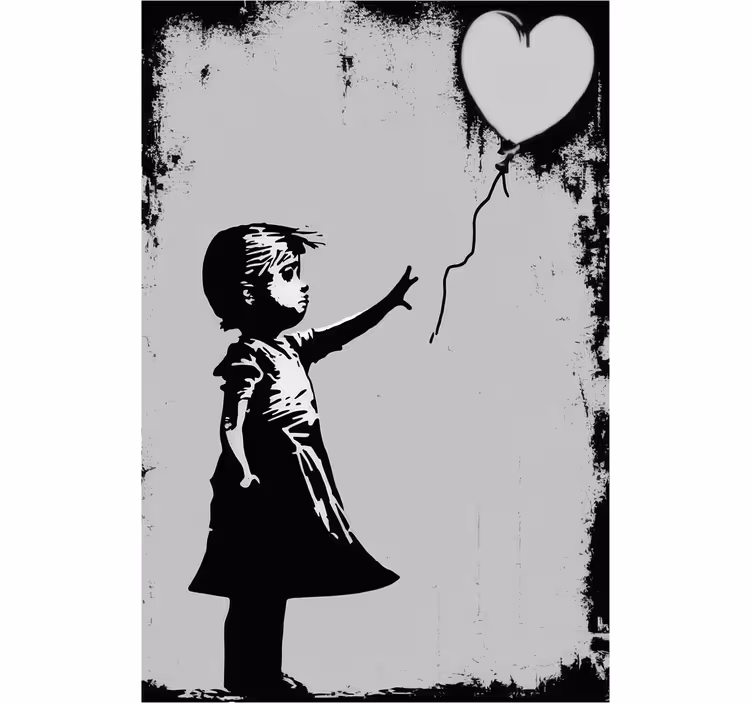 Ρολό κουρτίνα για σαλόνι κορίτσι της street art - TenStickers