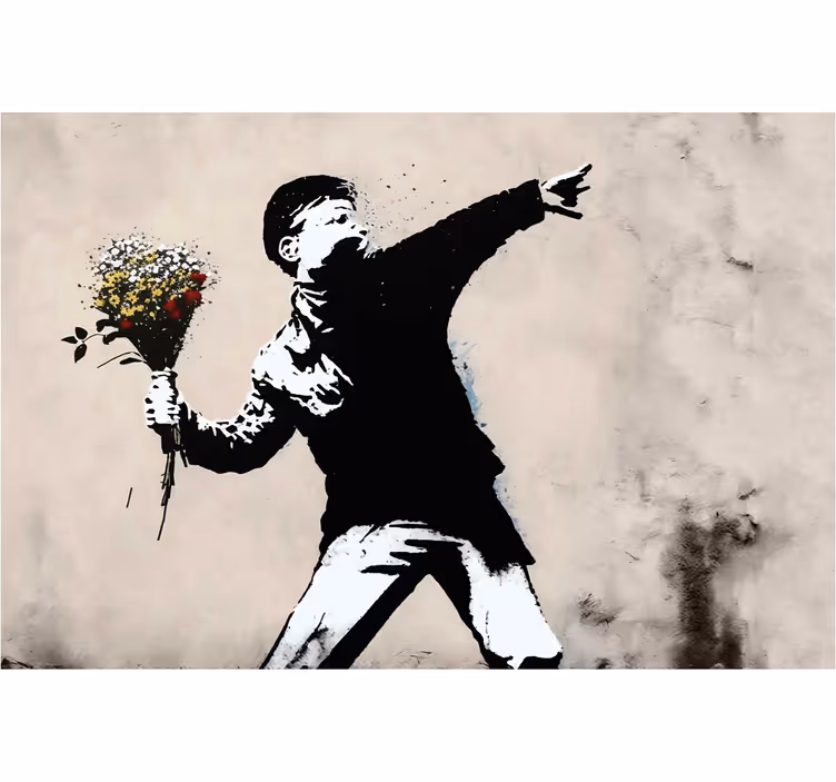 Pολό κουρτίνα για σαλόνι αγόρι της street art - TenStickers