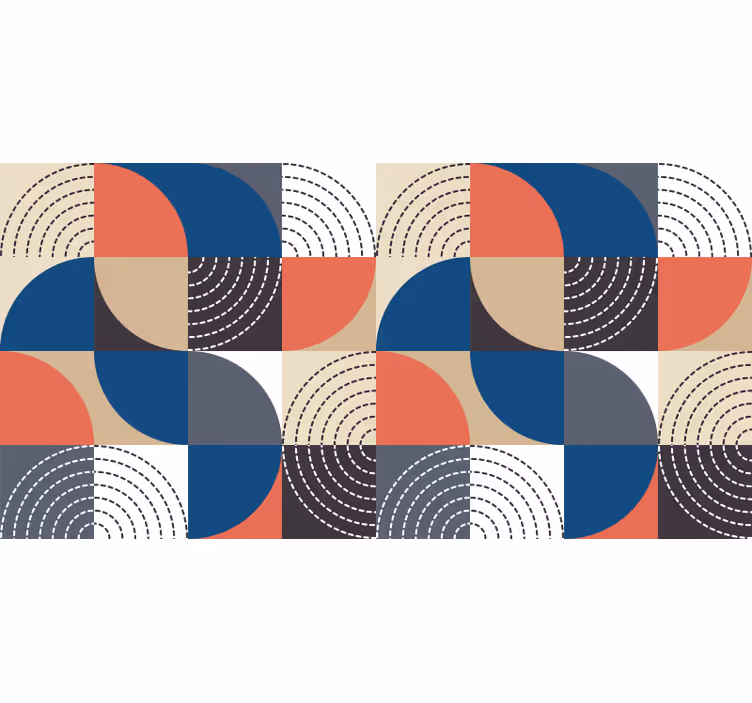 Ρολό για την κρεβατοκάμαρα Νορδικοί ημικύκλιοι - TenStickers