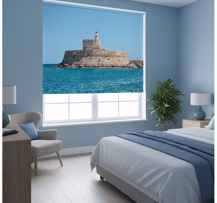 Ρολό για την κρεβατοκάμαρα Απομεινάρια του Κολοσσού Ρόδου - TenStickers