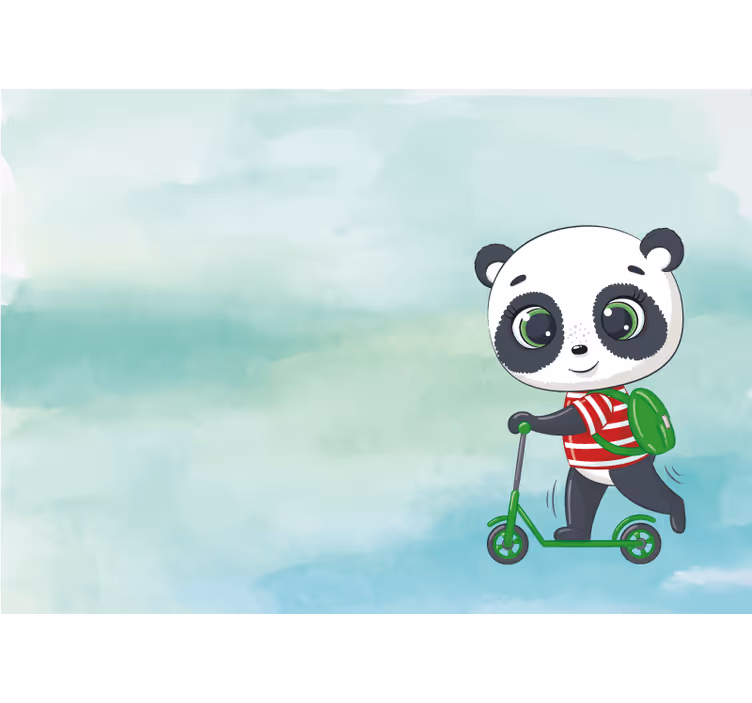 Πολό για παιδιά panda Ιταλική Μπλούζα - TenStickers