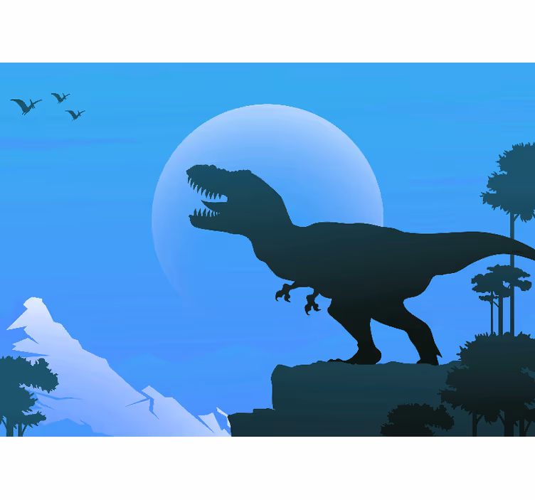 Πολό για παιδιά με θυμωμένο t-rex που βρυχάται - TenStickers