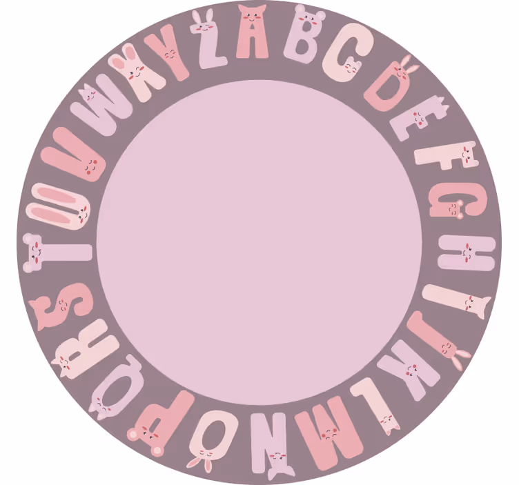 Pολό για παιδιά με στρογγυλή αλφάβητο - TenStickers