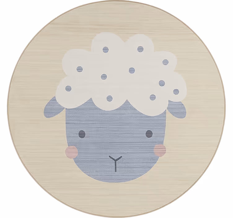Pολό για παιδιά με μπεζ μωρό πρόβατο - TenStickers