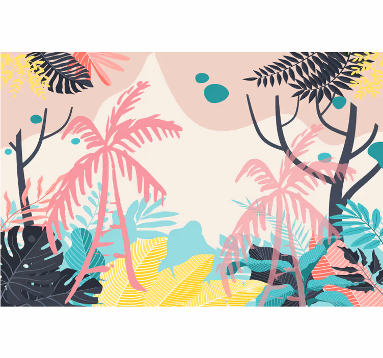 Ρολό για παιδιά με φοίνικες boho - TenStickers