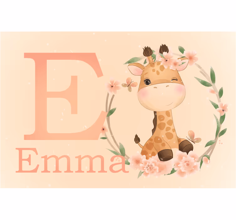 Pολό για παιδιά με χαριτωμένη καμηλοπάρδαλη για κορίτσι - TenStickers