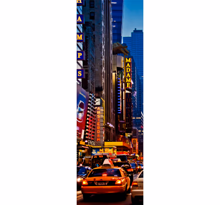 Ρολό κουζίνας αυτοκόλλητο ψυγείου times square - TenStickers
