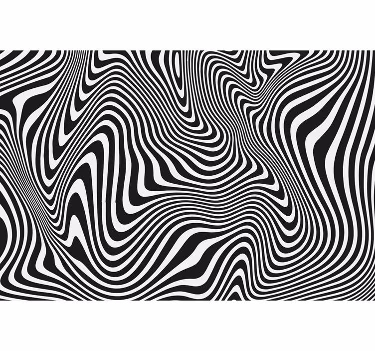 Μαύρο ρολό κουρτίνας με 3d εφέ ζέβρας - TenStickers