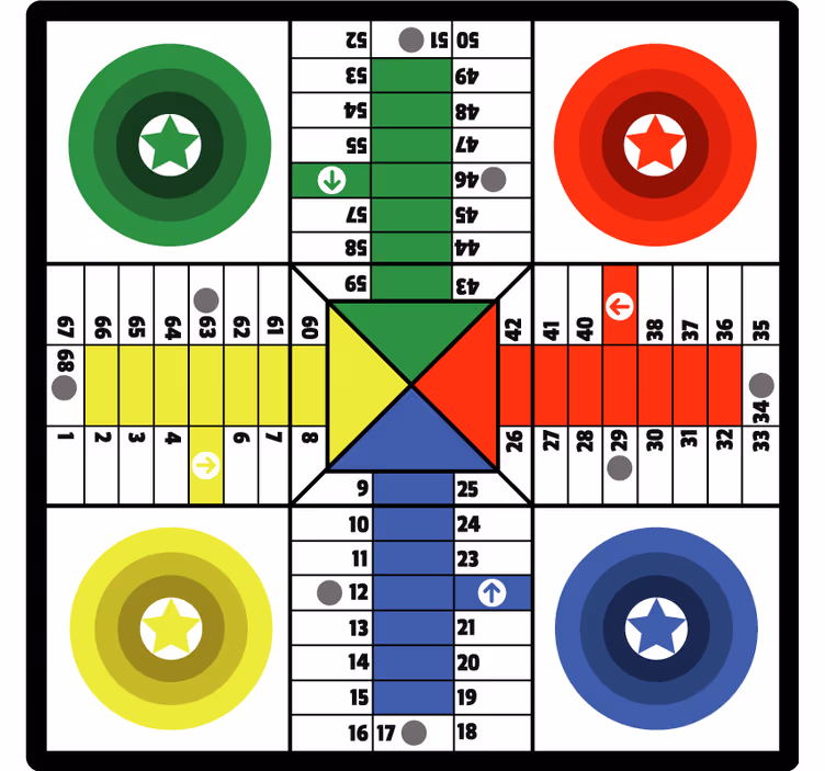 Ρολό για παιδιά parchis hame - TenStickers
