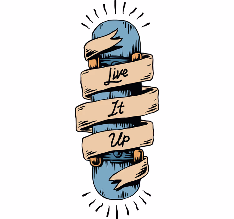 Πολό για εφήβους με κείμενο skateboard - TenStickers