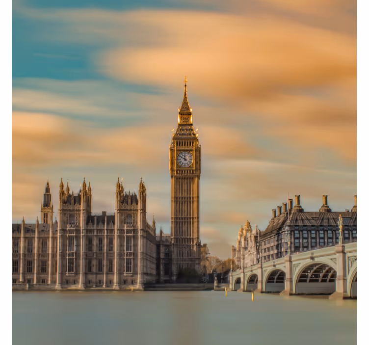 Ρολό για γραφεία μοντέρνα φωτογραφία big ben Λονδίνου - TenStickers