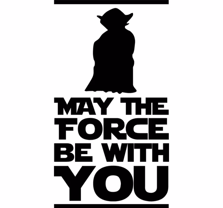 Ρολό κουρτίνας για ταινίες και σειρές yoda φράση - TenStickers