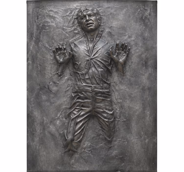 Ρολό κουρτίνας για ταινίες και σειρές han solo σε κάρβουνο - TenStickers
