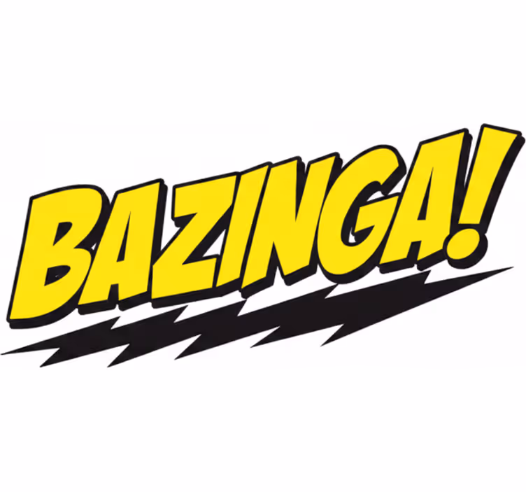 Ρολό κουρτίνας για ταινίες και σειρές bazinga big bang - TenStickers