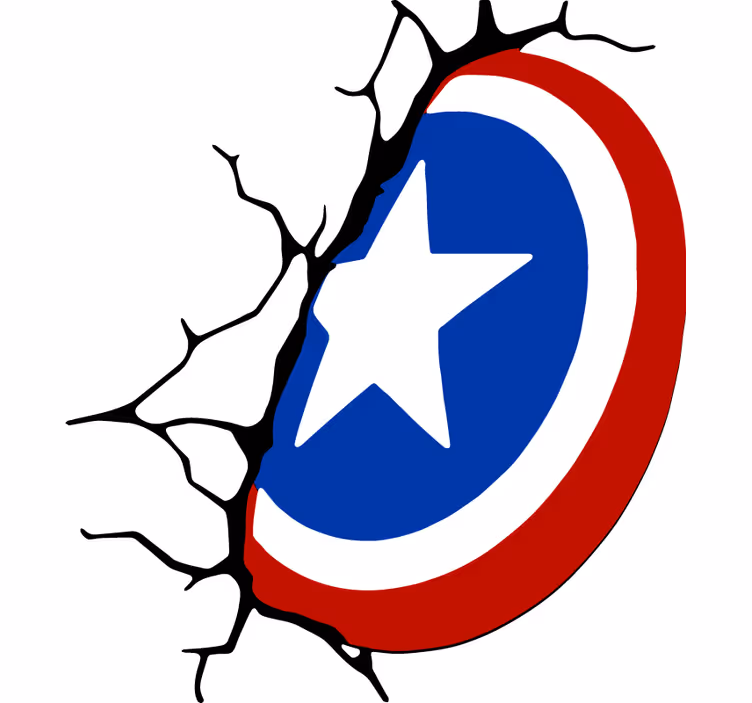 Στόρι ρολό υπερηρώων Ασπίδα του captain america - TenStickers