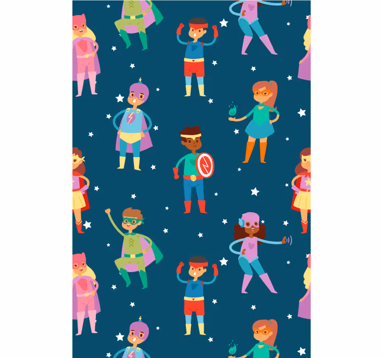 Superkids μοτίβο superhero blind - TenStickers