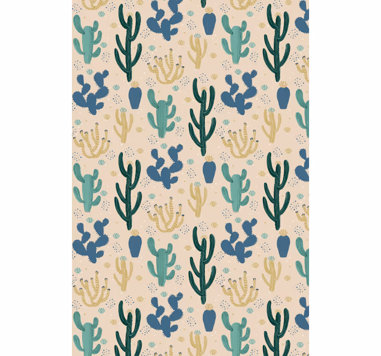 Pολό στόρι με κάκτους μοτίβο κάκτου απόλαυση - TenStickers