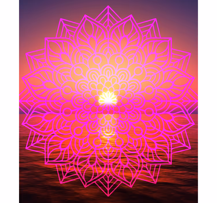 ηλιόλουστο mandala zen σαλόνι τυφλό - TenStickers