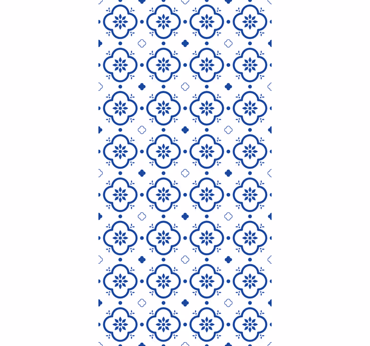 τυφλό μοτίβο εφέ μπλε πλακιδίων - TenStickers