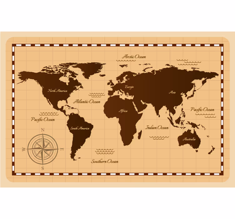 ρολά στόρια παγκόσμιος χάρτης atlas - TenStickers