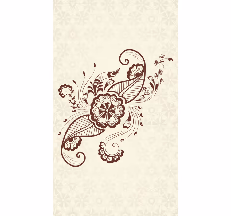 Mehndi στολίδι δαντελωτές κομψό τυφλό - TenStickers