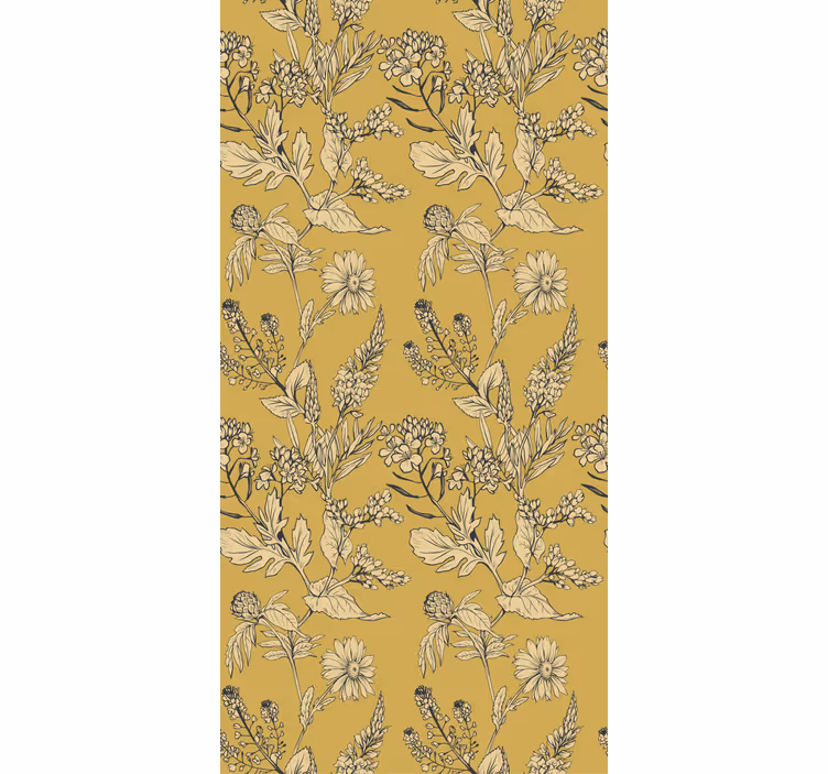 Floral art λουλούδι ρολό τυφλό - TenStickers