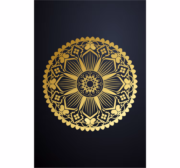 χρυσό εφέ navy mandala zen blind - TenStickers