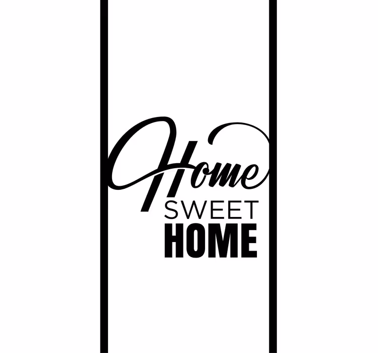 Home sweet home μινιμαλιστικό κείμενο τυφλό - TenStickers