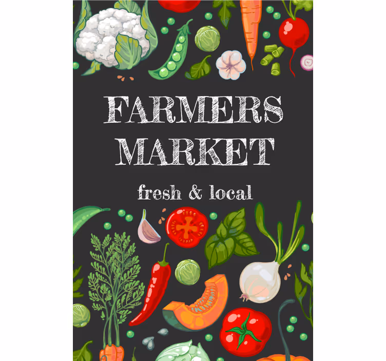 οι αγρότες εμπορεύονται τυφλά φρούτα και λαχανικά - TenStickers