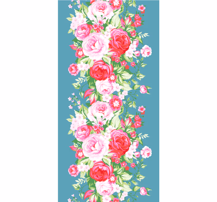 τυρκουάζ shabby chic μοτίβο ρολά που - TenStickers