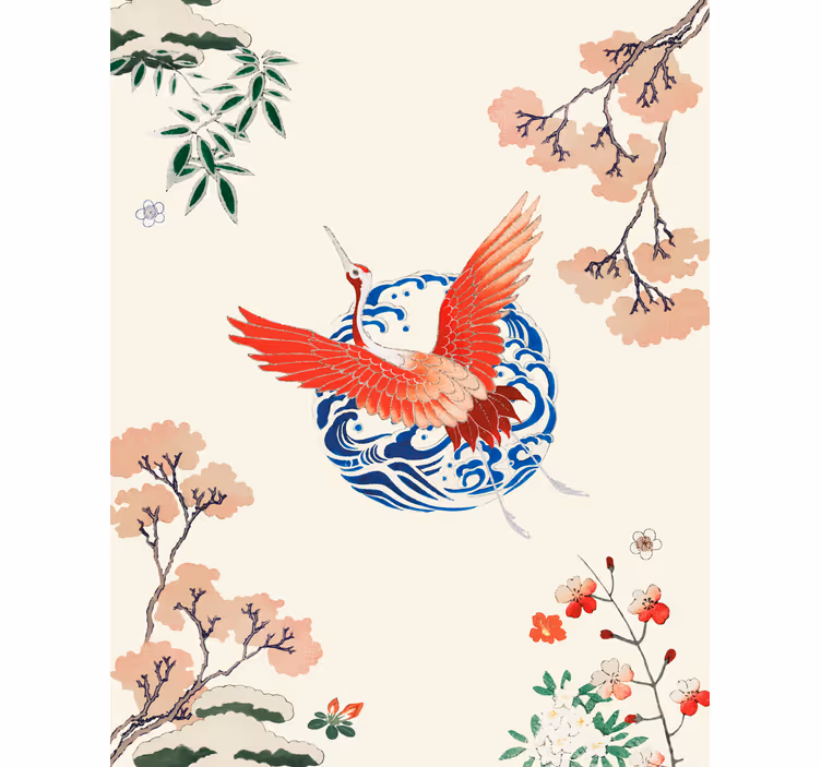 Chinoiserie πιο vintage ρολό - TenStickers