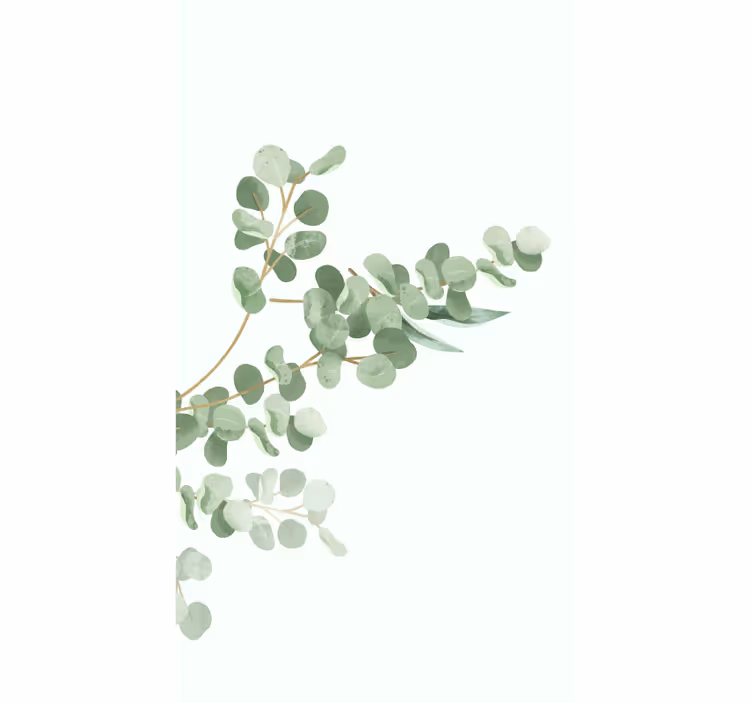 "boho" φύλλα μοτίβο λουλούδια και φυτό τυφλό - TenStickers