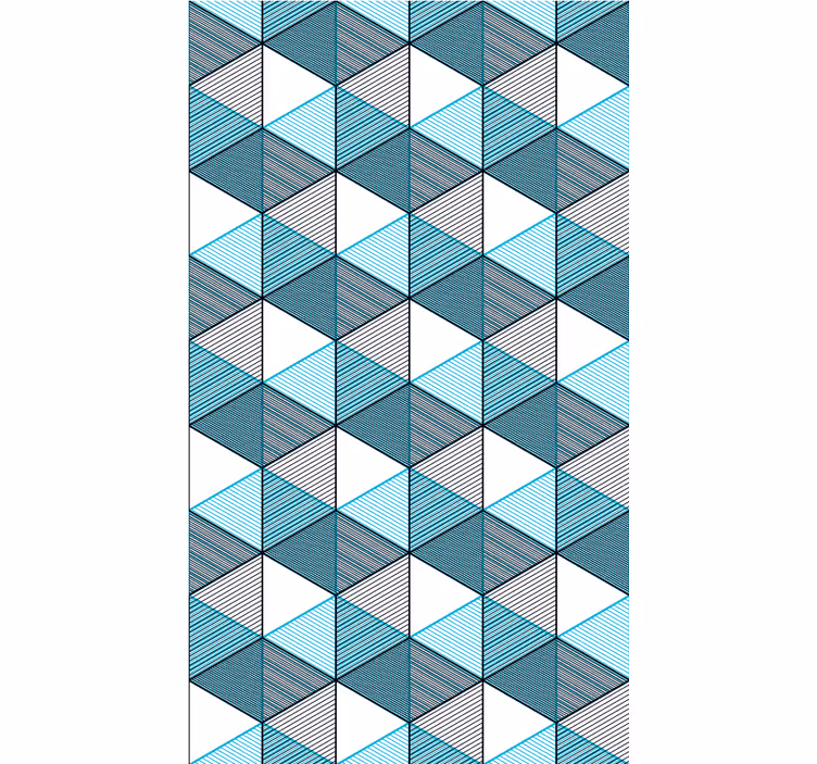 Geo cube ψευδαίσθηση υφές και μοτίβα ρολά που - TenStickers