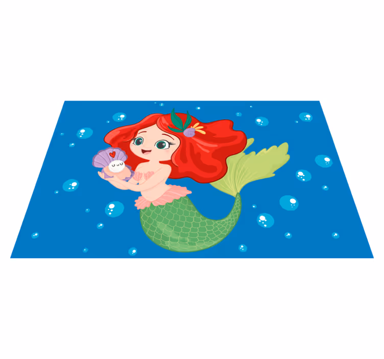 Disney ariel κολυμπώντας παιδικές πινακίδες - TenStickers