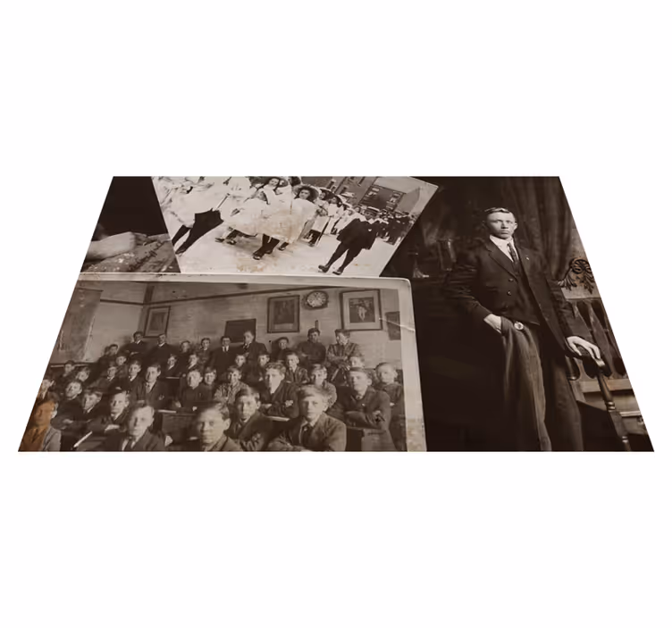 Σετ τραπεζιού για το σπίτι με vintage φωτογραφίες - TenStickers