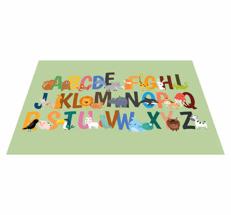 Σουπλά με την Αλφάβητο Ζώων - TenStickers