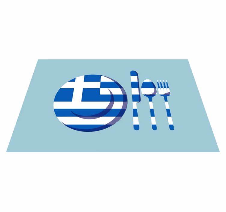 πρωτότυπες πινακίδες ελληνικής σημαίας και μαχαιροπήρουνα - TenStickers