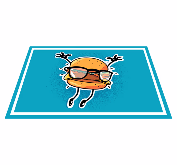 Cheesy burger γκράφιτι καρτ ποστάλ - TenStickers